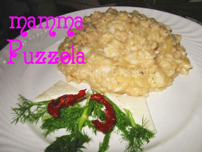 risotto al finocchio e taleggio di capra